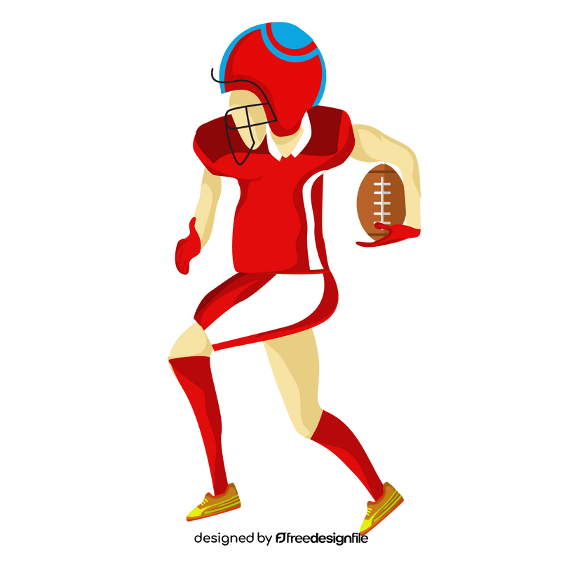 American football player clipart