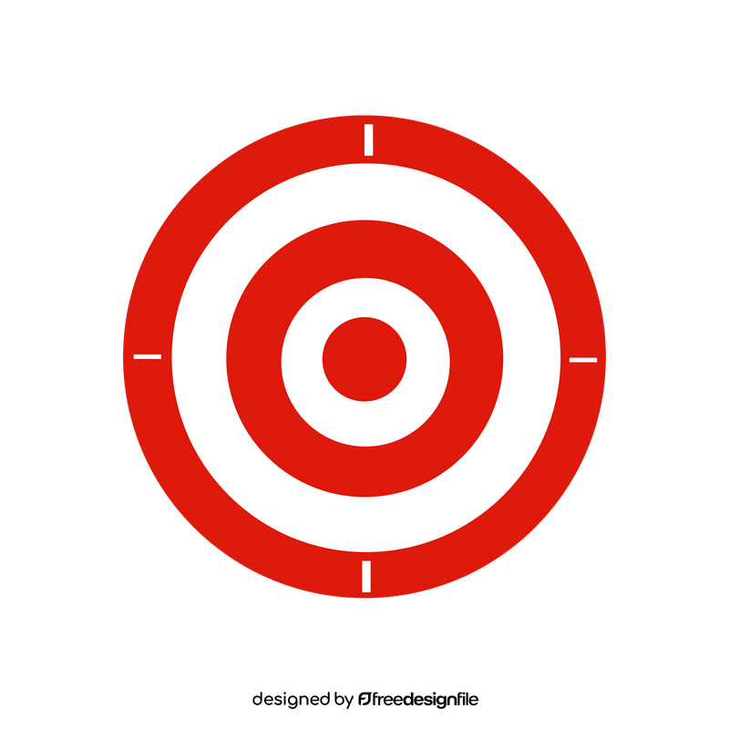 Archery target clipart