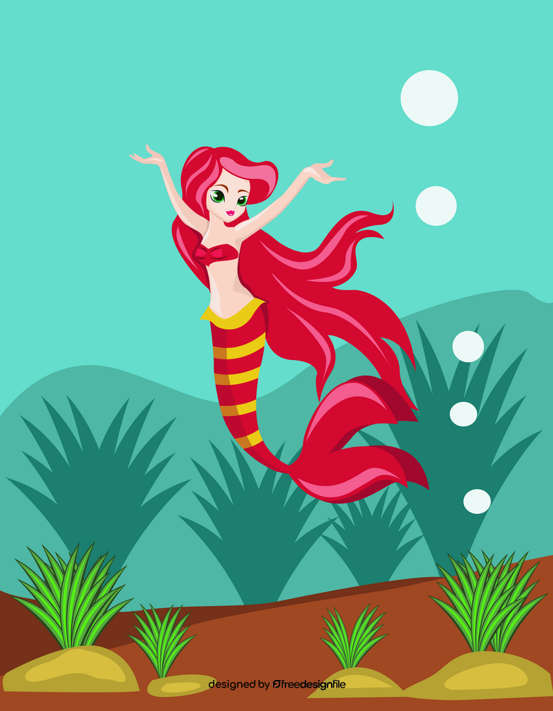 Free mermaid vector