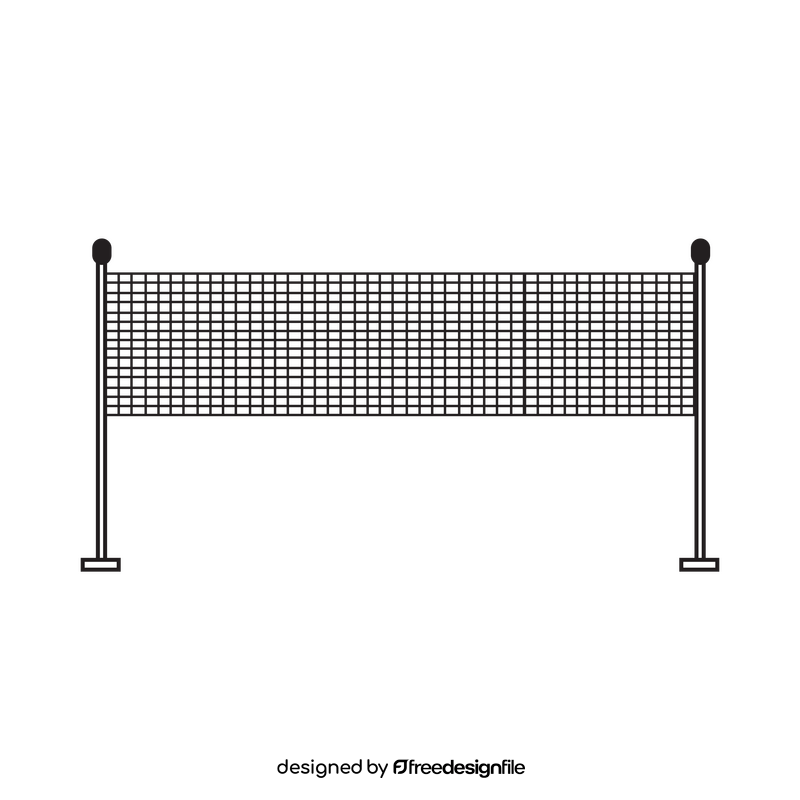 Badminton net black and white clipart free download