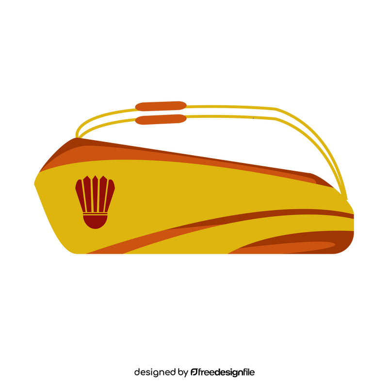 Badminton bag clipart