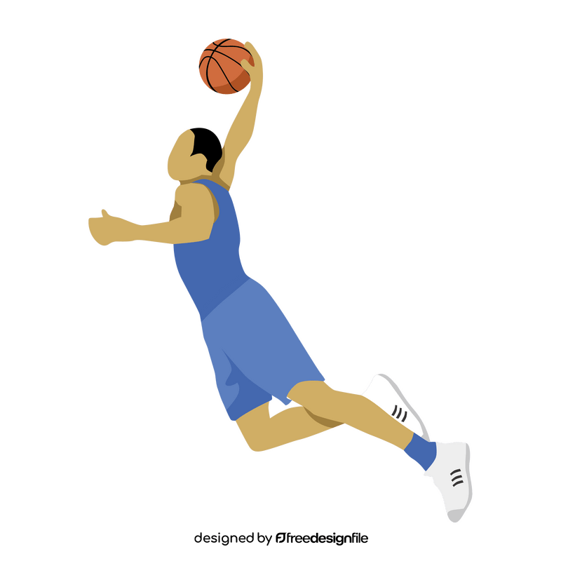 Slam dunk basketball clipart