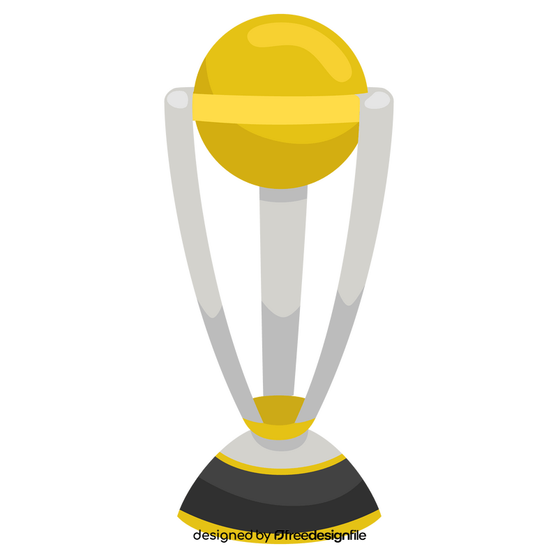 Cricket trophy clipart