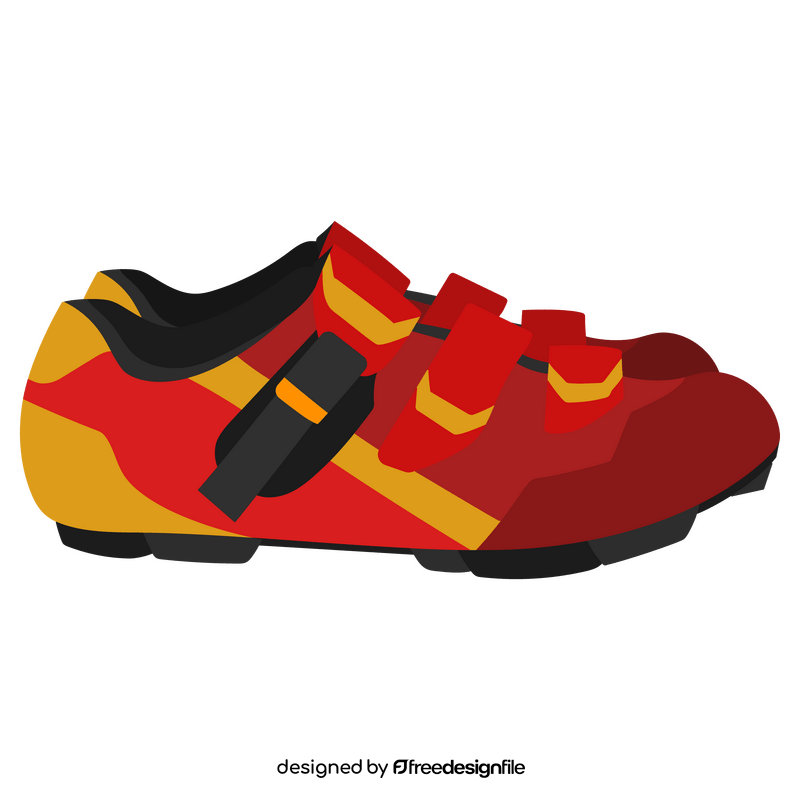 Cycling shoes clipart