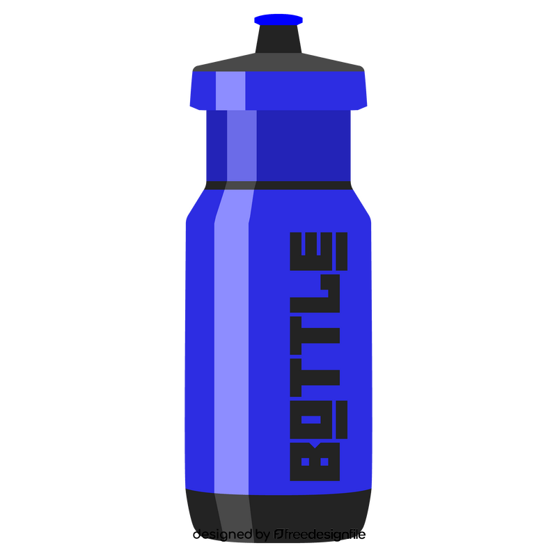 Cycling water bottle clipart