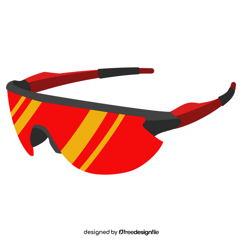 Cycling glasses clipart