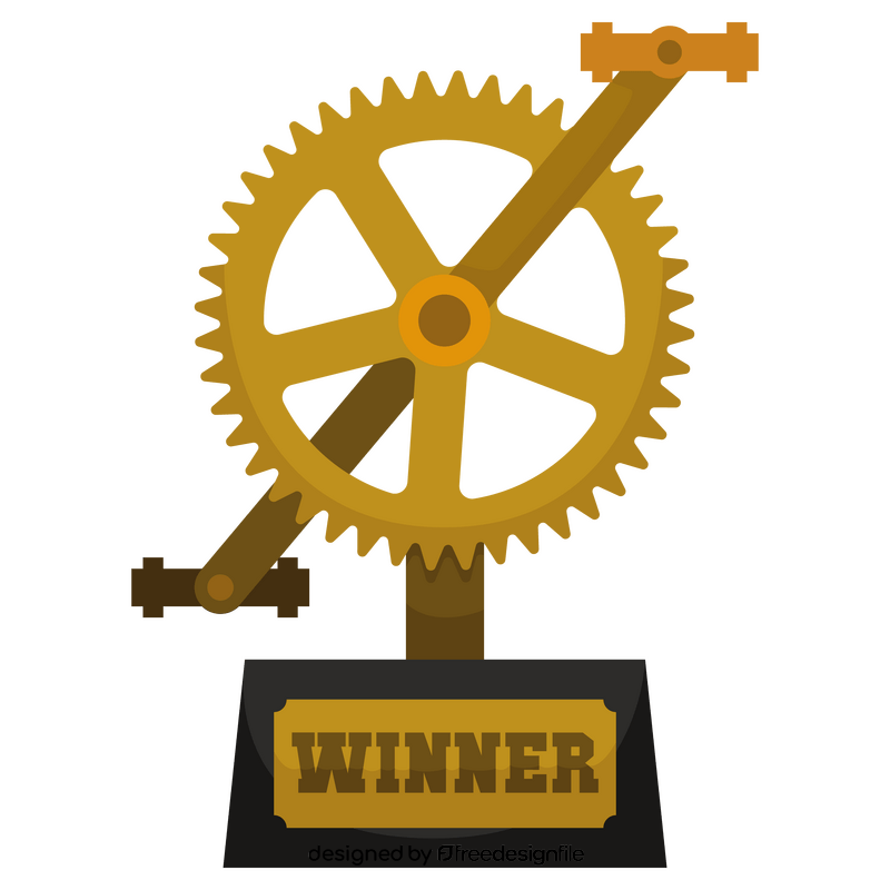 Cycling trophy clipart