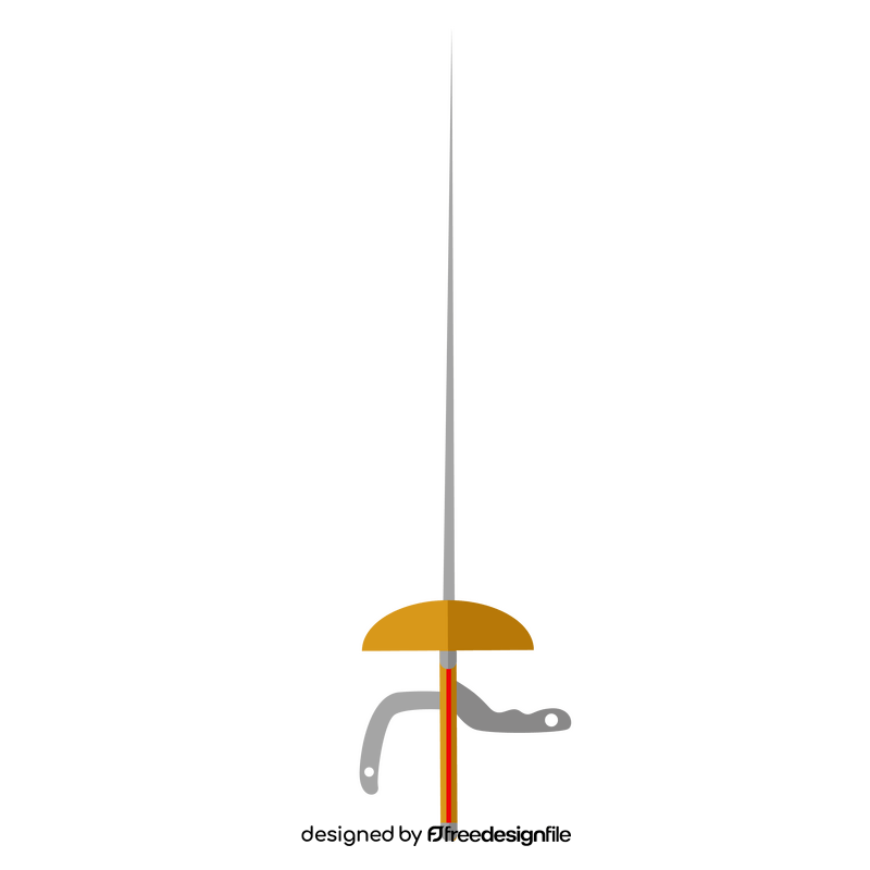 Fencing sword clipart