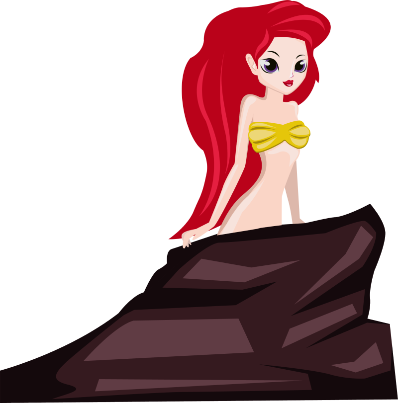 Cartoon mermaid clipart