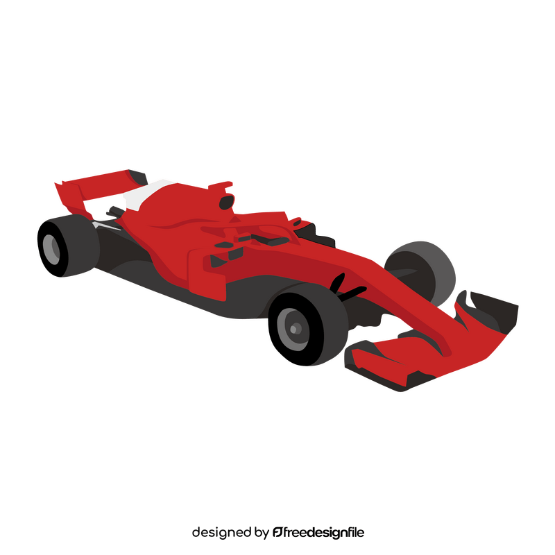 Formula 1 racing car clipart