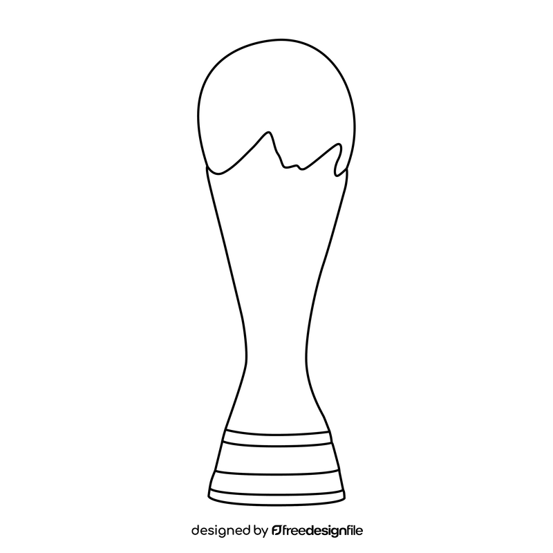 Fifa world cup trophy black and white clipart