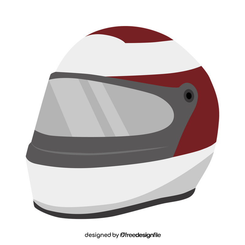 Formula 1 racing helmet clipart
