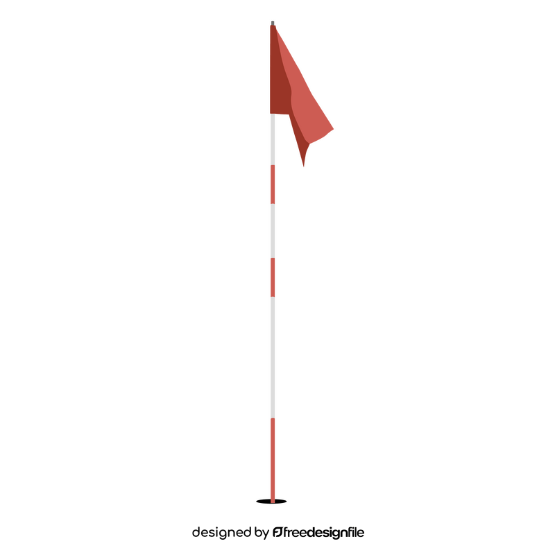 Golf flag clipart
