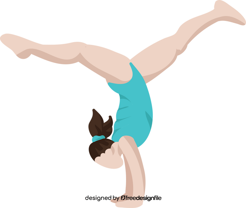 Gymnast girl clipart