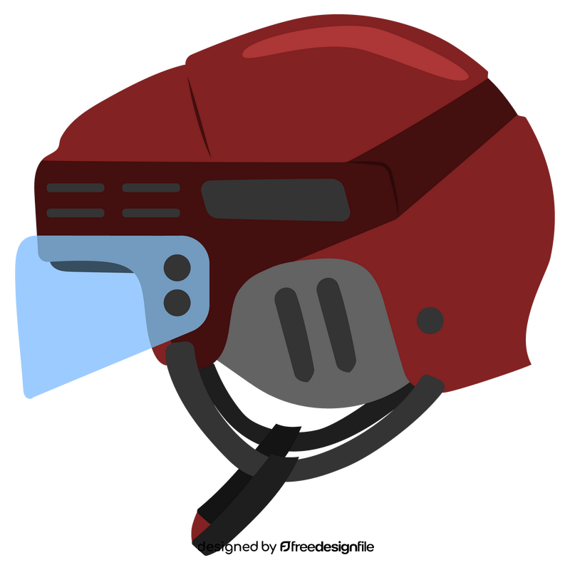 Ice hockey helmet clipart