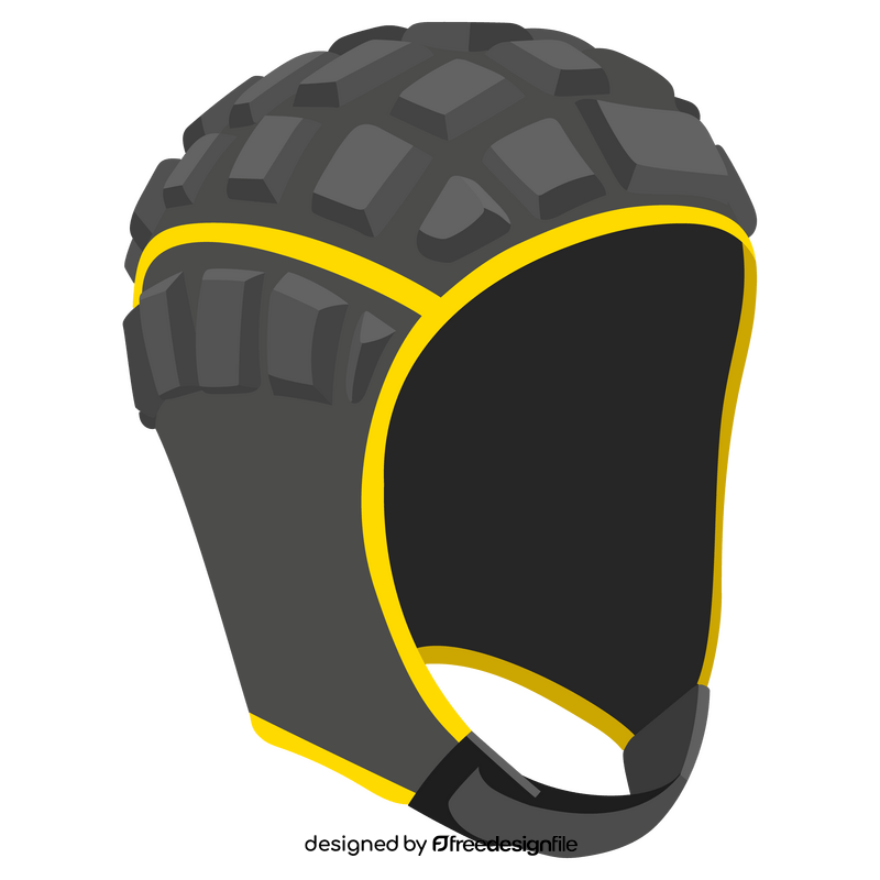 Rugby head guard clipart