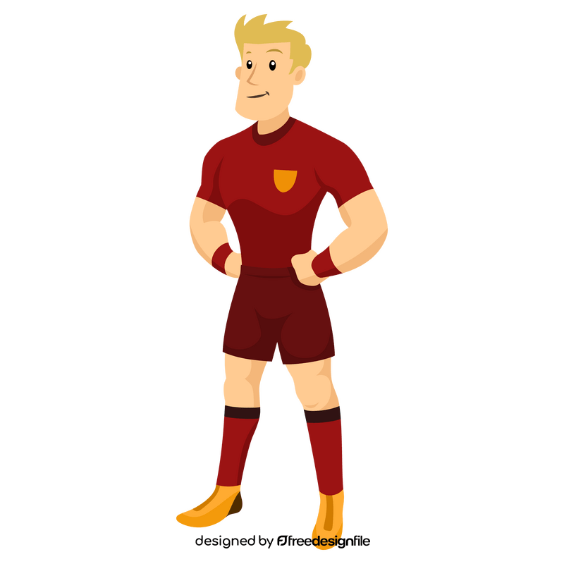 Rugby player clipart