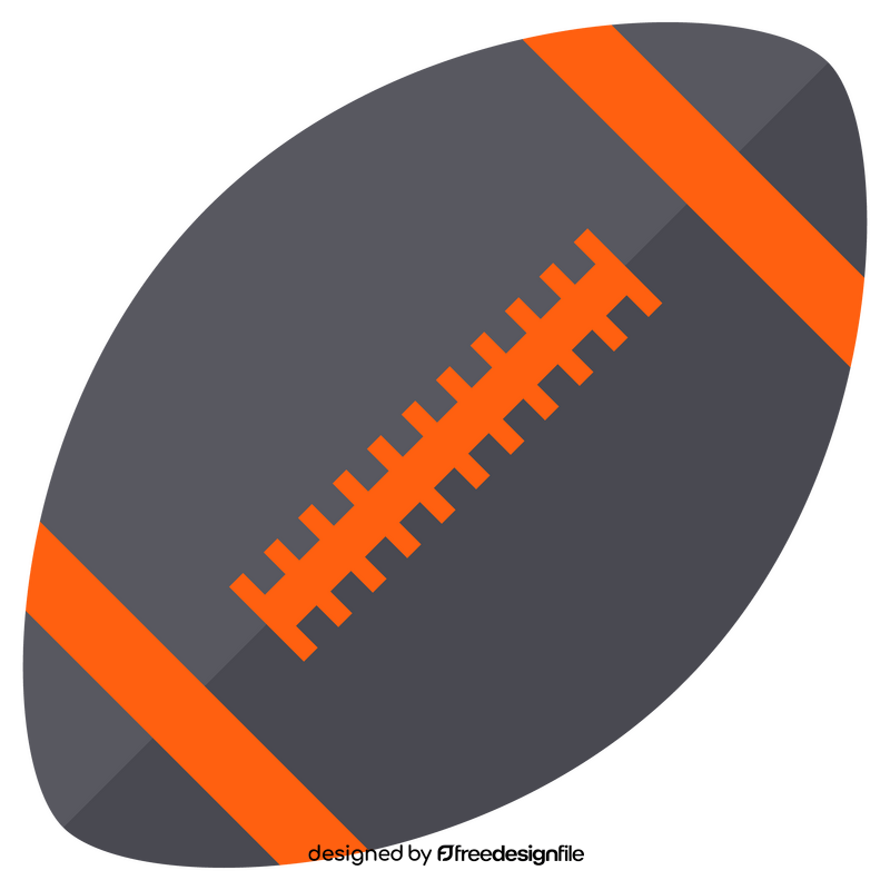 Rugby ball clipart