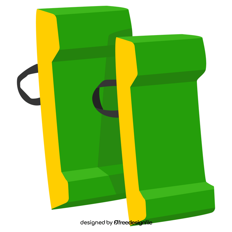 Rugby tackle bags clipart