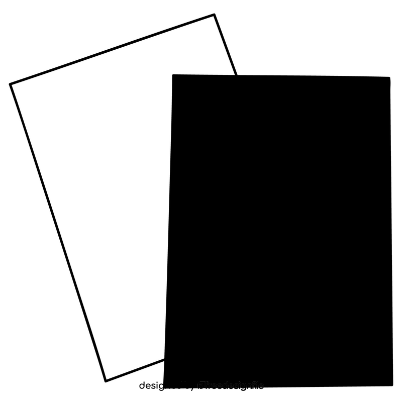 Red and yellow cards black and white clipart