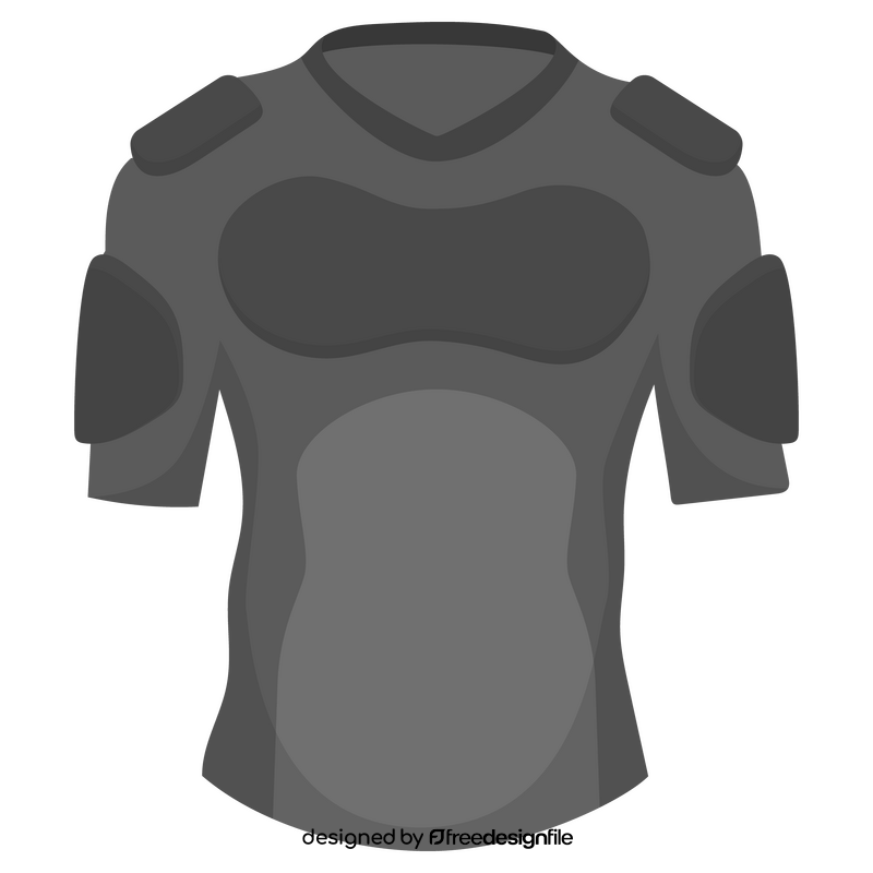 Rugby shoulder pad clipart
