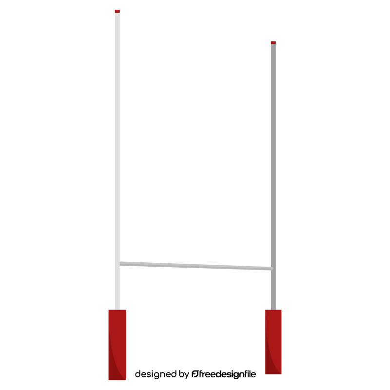 Rugby goal post clipart