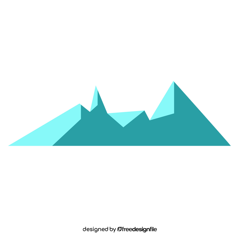 Snowy mountains clipart