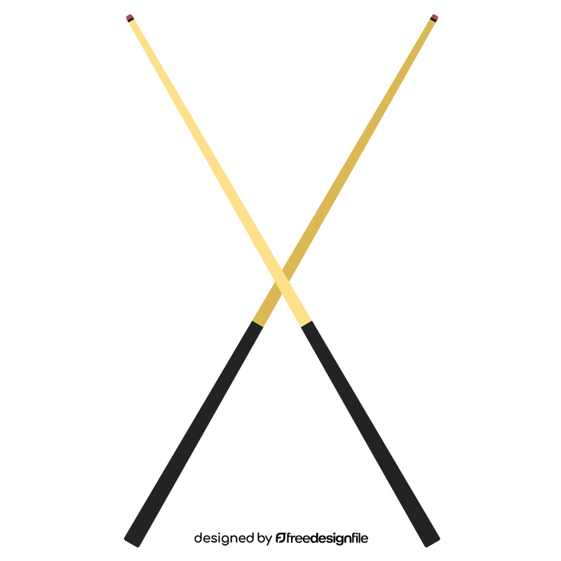 Pool cue clipart