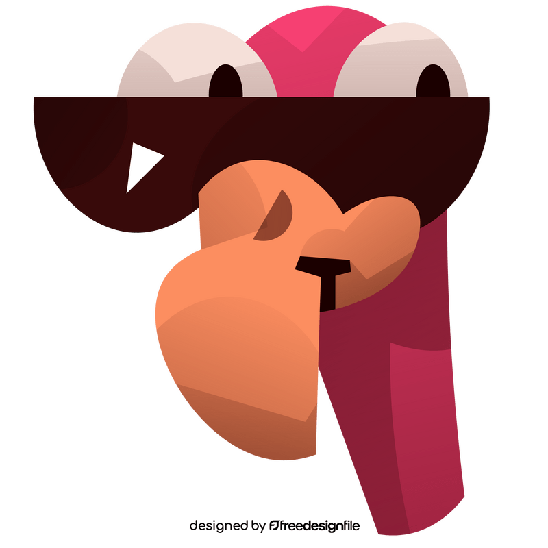 Cool condor with sunglasses clipart