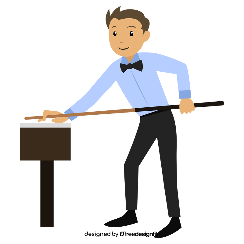 Snooker player clipart