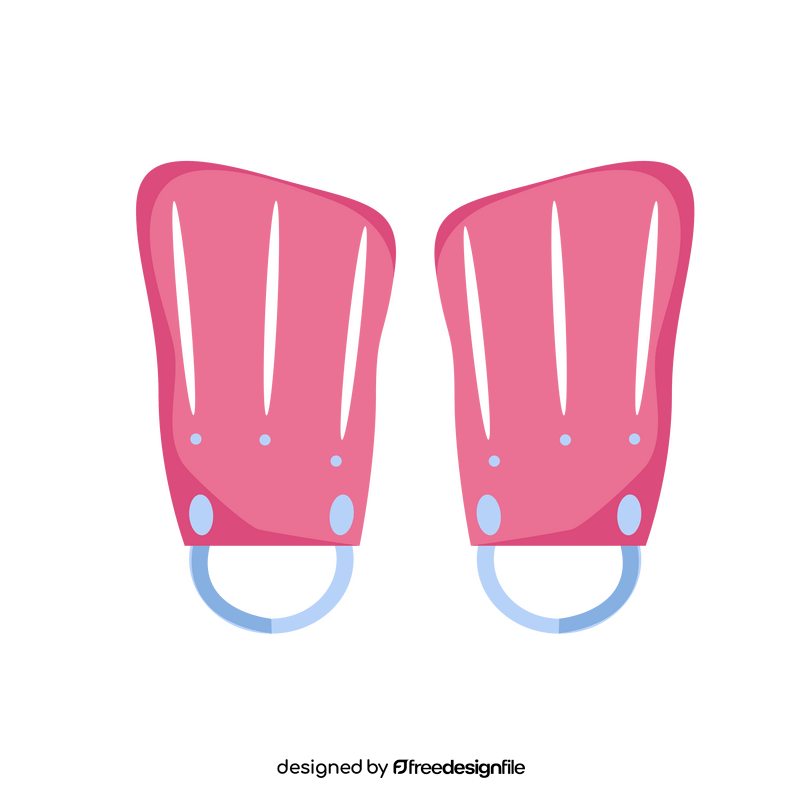 Swimming hand paddles clipart