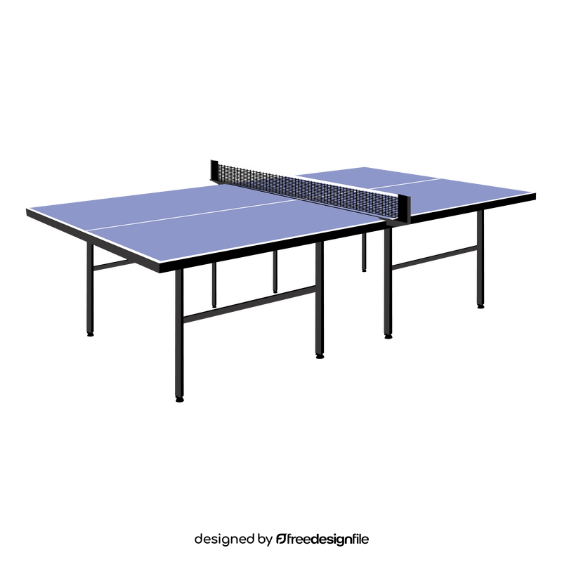 Table tennis table clipart