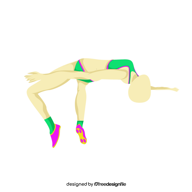 Track and field athlete clipart