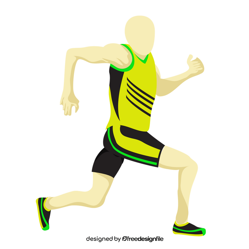 Track and field athlete clipart