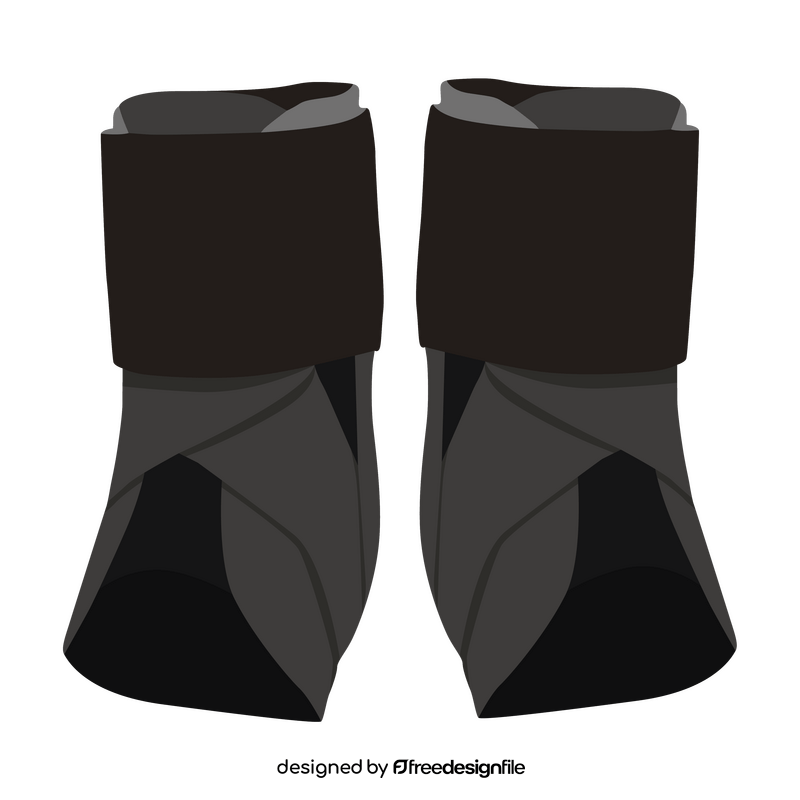 Volleyball knee brace clipart