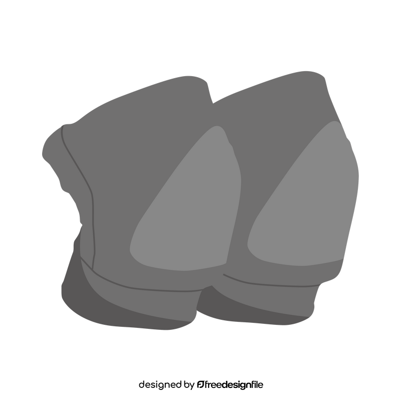 Volleyball knee pads clipart
