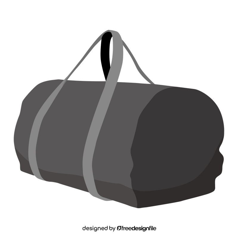 Volleyball duffle bag clipart