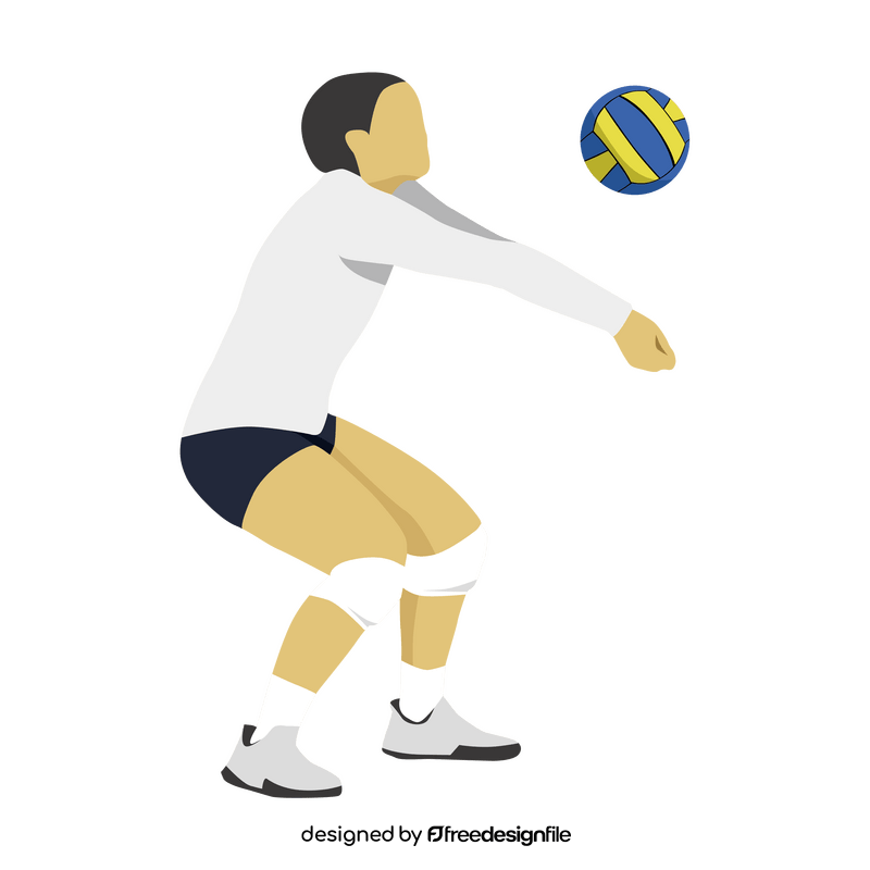 Volleyball player clipart free download