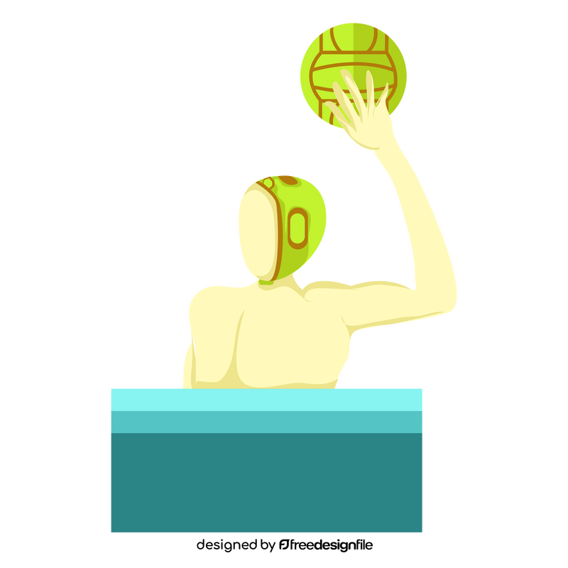 Waterpolo player clipart