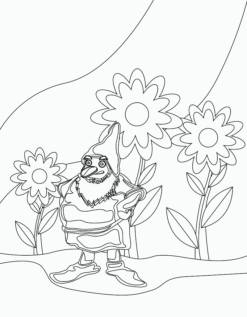 Angry dwarf black and white vector