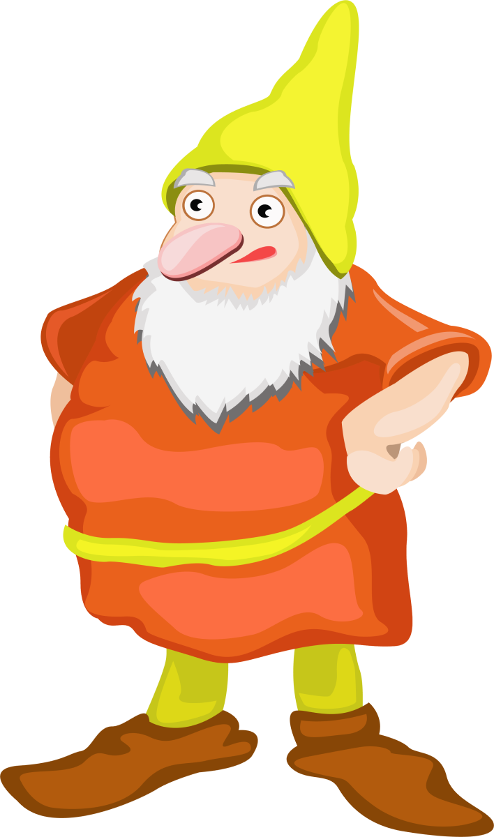 Angry dwarf clipart