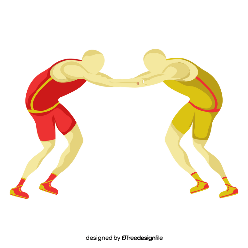 Wrestlers clipart