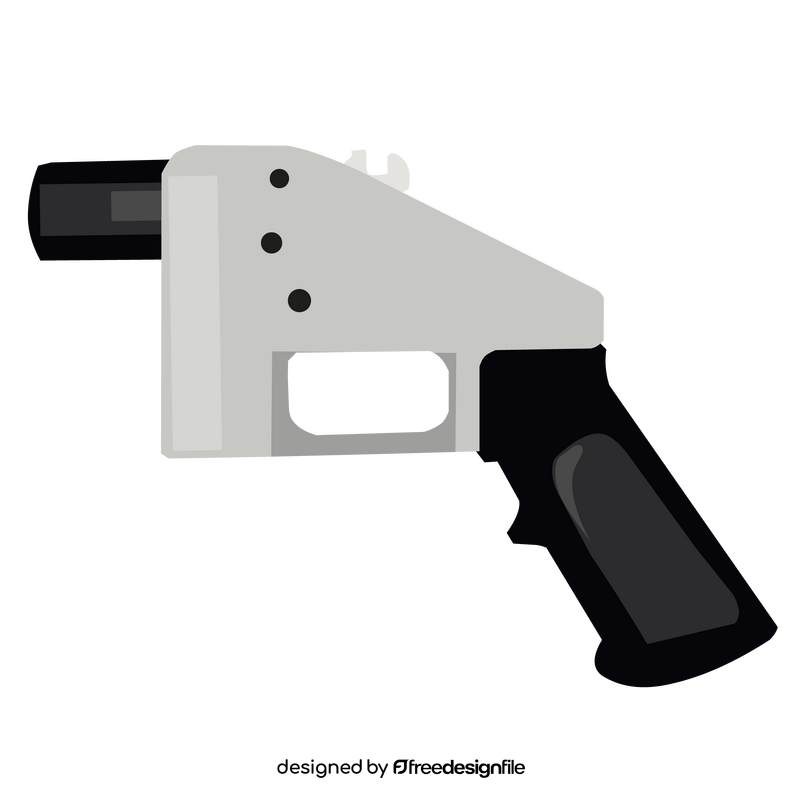 3d printed firearm, gun clipart