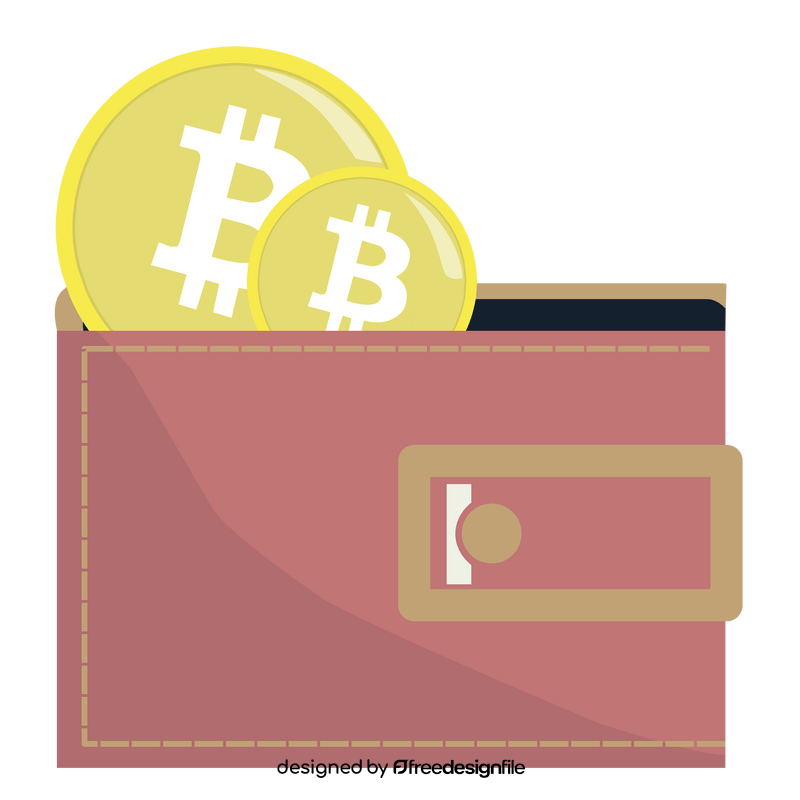 Bitcoin wallet clipart