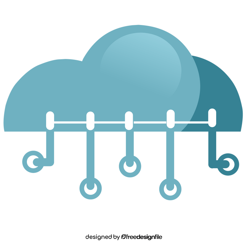 Cloud big data clipart