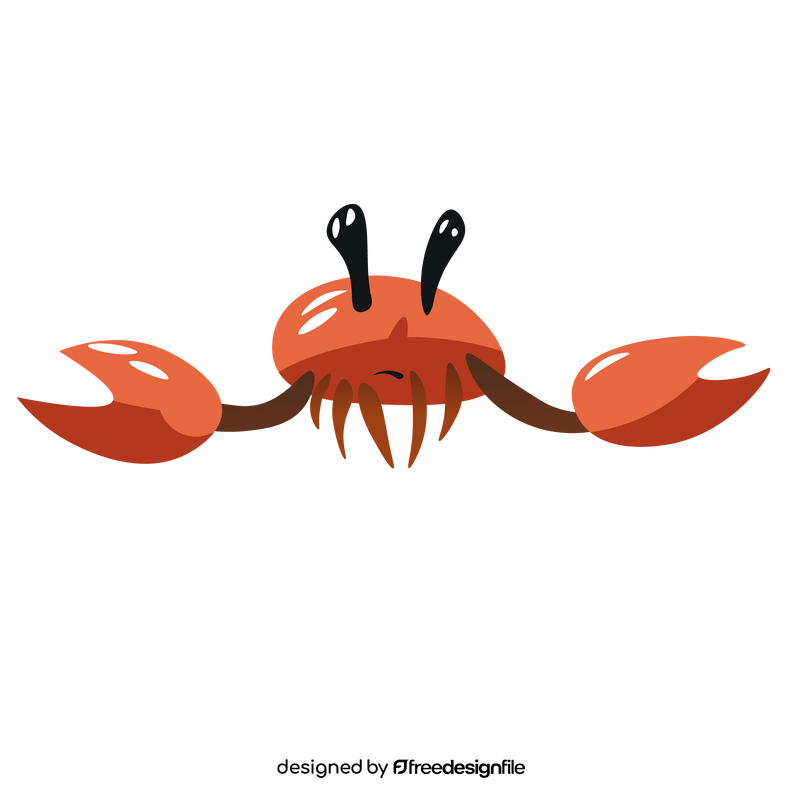Cute crab cartoon clipart