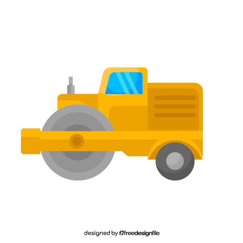 Construction Technology Road Roller clipart