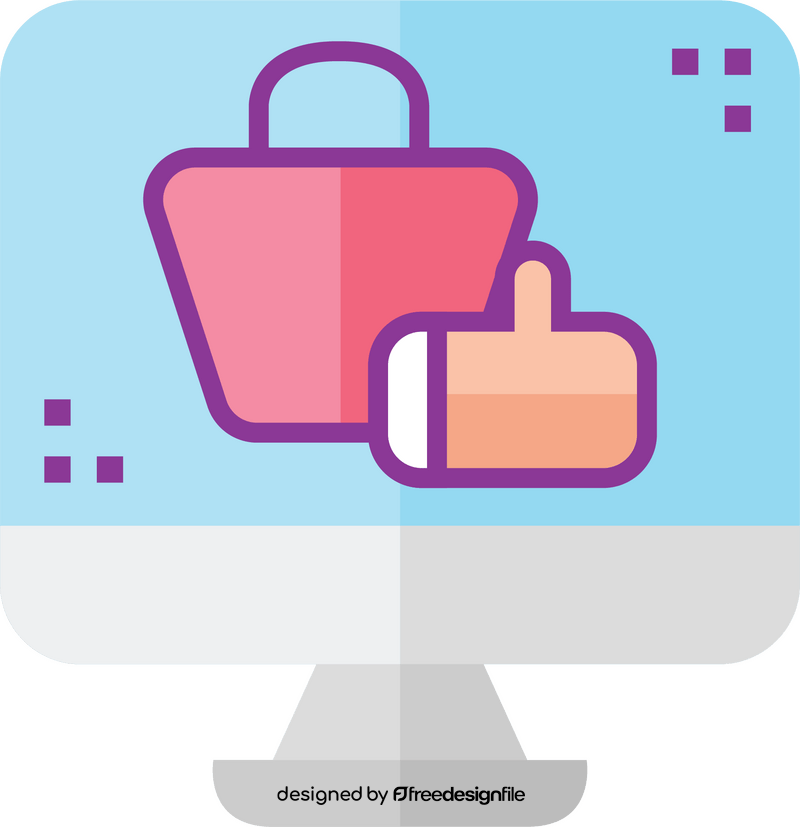 Data science shopping recommendation clipart