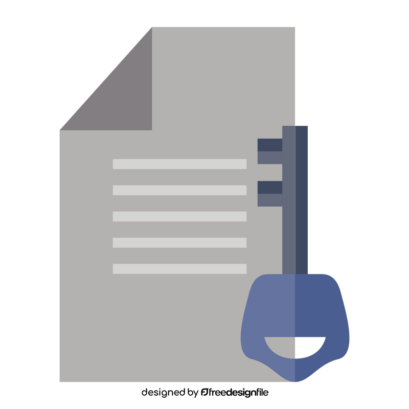 Encryption Technology Document icon clipart