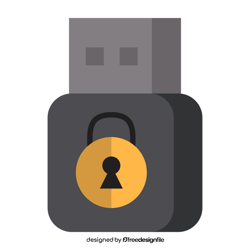 Encryption Technology USB icon clipart